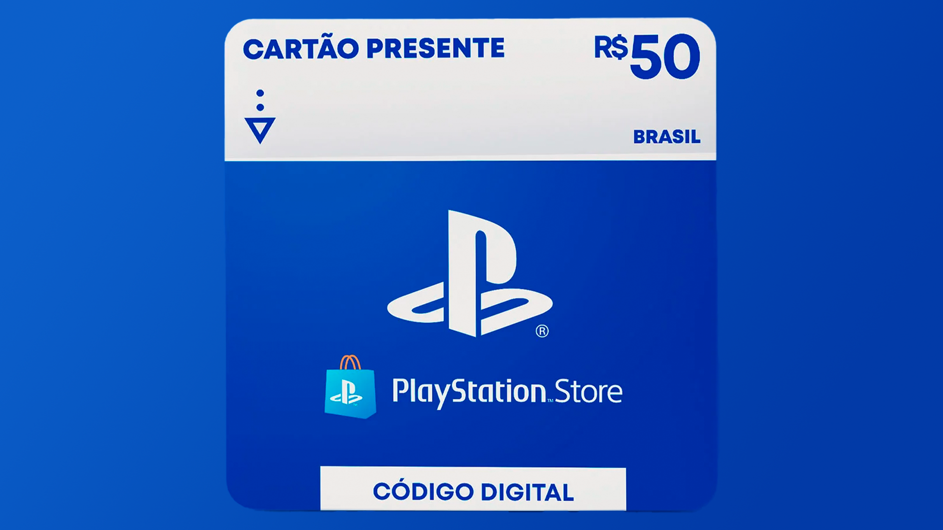 R$50 PlayStation Store - Cartão Presente Digital [Exclusivo Brasil]